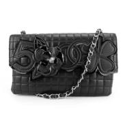 Pre-owned Leather shoulder-bags Chanel Vintage , Black , Dames