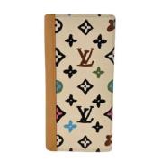 Pre-owned Canvas wallets Louis Vuitton Vintage , Beige , Dames