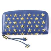 Pre-owned Leather wallets Jimmy Choo Pre-owned , Blue , Dames