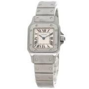 Pre-owned Glass watches Cartier Vintage , Beige , Dames