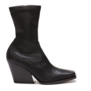 Zwarte Cowboy Bootie Schoenen Stella McCartney , Black , Dames