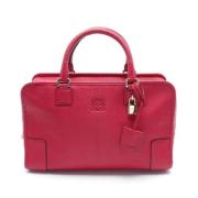 Pre-owned Leather handbags Loewe Pre-owned , Red , Dames