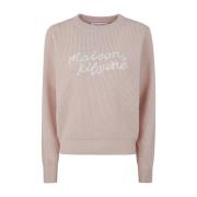 Handgeschreven Comfort Trui Maison Kitsuné , Pink , Dames