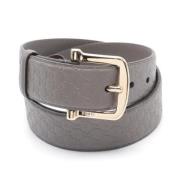 Pre-owned Leather belts Gucci Vintage , Gray , Dames