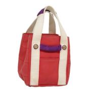 Pre-owned Canvas handbags Chanel Vintage , Red , Dames