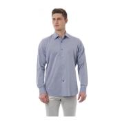 Herenoverhemden - Regular Fit Italiaanse Kraag Bagutta , Gray , Heren