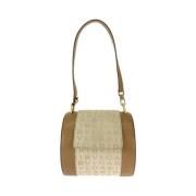 Pre-owned Canvas shoulder-bags Bvlgari Vintage , Beige , Dames