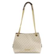 Pre-owned Canvas shoulder-bags Michael Kors Pre-owned , White , Dames