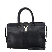 Pre-owned Leather handbags Yves Saint Laurent Vintage , Blue , Dames