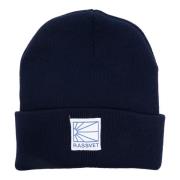 Navy Logo Tag Beanie Gebreid Rassvet , Blue , Heren