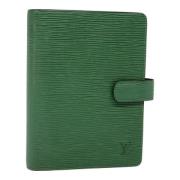 Pre-owned Leather home-office Louis Vuitton Vintage , Green , Dames