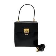 Pre-owned Leather shoulder-bags Salvatore Ferragamo Pre-owned , Black ...