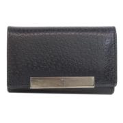 Pre-owned Leather key-holders Gucci Vintage , Black , Dames