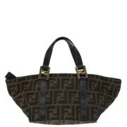 Pre-owned Canvas handbags Fendi Vintage , Brown , Dames