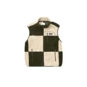 Geruite Sherpa Vest met hoge kraag Gramicci , Multicolor , Heren