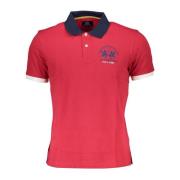 Polo Shirt Korte Mouwen Rood La Martina , Red , Heren