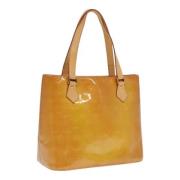 Pre-owned Leather handbags Louis Vuitton Vintage , Beige , Dames