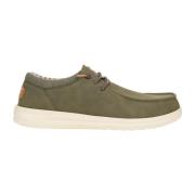 Klassieke Groene Platte Schoenen Hey Dude , Green , Heren