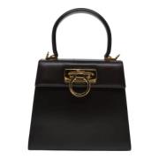 Pre-owned Leather handbags Salvatore Ferragamo Pre-owned , Black , Dam...