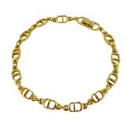 Pre-owned Fabric bracelets Dior Vintage , Yellow , Dames