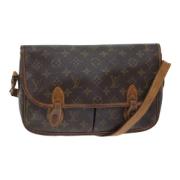 Pre-owned Canvas shoulder-bags Louis Vuitton Vintage , Brown , Dames