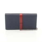 Pre-owned Leather wallets Loewe Pre-owned , Blue , Dames