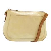 Pre-owned Leather shoulder-bags Louis Vuitton Vintage , Beige , Dames