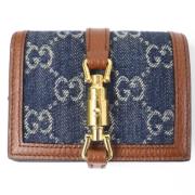 Pre-owned Canvas wallets Gucci Vintage , Blue , Dames