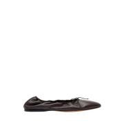 Elegante Leren Ballet Flats The Row , Brown , Dames