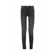 Zwarte Denim Slim Jeans Liu Jo , Black , Dames