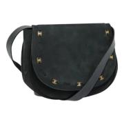 Pre-owned Suede shoulder-bags Salvatore Ferragamo Pre-owned , Black , ...