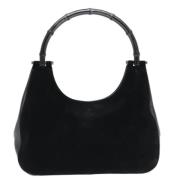 Pre-owned Suede gucci-bags Gucci Vintage , Black , Dames