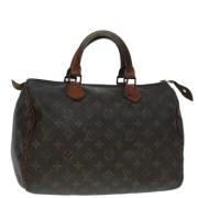 Pre-owned Canvas handbags Louis Vuitton Vintage , Brown , Dames