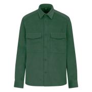 Cord Overjacket Overshirt Groen Drykorn , Green , Heren