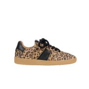 Luipaardprint Sneakers Dwrs , Brown , Dames