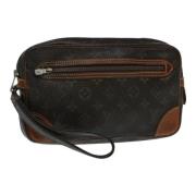 Pre-owned Canvas clutches Louis Vuitton Vintage , Brown , Dames