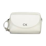 Witte Schoudertas met Verstelbare Band Calvin Klein , White , Dames