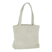 Pre-owned Leather totes Chanel Vintage , White , Dames