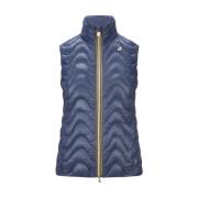 Eco Warm Dames Korte Vest K-Way , Blue , Dames