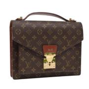 Pre-owned Canvas handbags Louis Vuitton Vintage , Brown , Dames