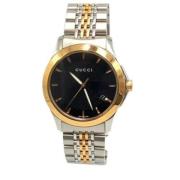 Pre-owned Glass watches Gucci Vintage , Black , Heren