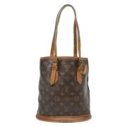 Pre-owned Canvas shoulder-bags Louis Vuitton Vintage , Brown , Dames