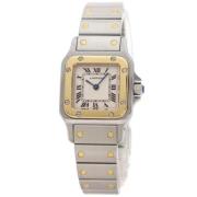 Pre-owned Glass watches Cartier Vintage , Beige , Dames