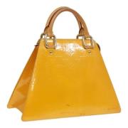 Pre-owned Leather handbags Louis Vuitton Vintage , Yellow , Dames