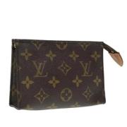 Pre-owned Canvas pouches Louis Vuitton Vintage , Brown , Dames