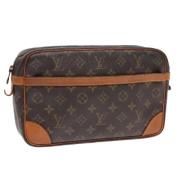 Pre-owned Canvas clutches Louis Vuitton Vintage , Brown , Dames