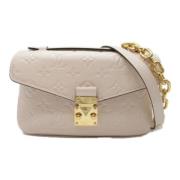 Pre-owned Leather crossbody-bags Louis Vuitton Vintage , White , Dames