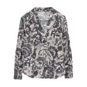 Lange Mouw Blouse Finja Style Gustav , Gray , Dames