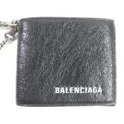 Pre-owned Leather wallets Balenciaga Vintage , Black , Heren