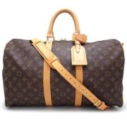 Pre-owned Canvas handbags Louis Vuitton Vintage , Brown , Dames